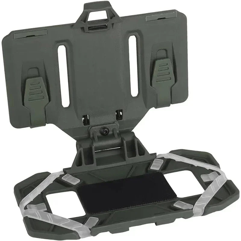 Tactical Admin Phone Platform Molle Cell Phone Holder Carrier Phone Mount with H Harness Strap Shoulder Harness for Screen Size
