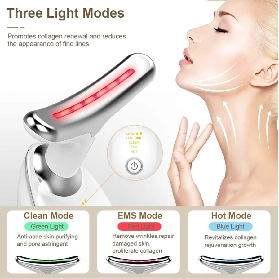 Facial and Neck Lifting Beauty Device, Facial and Neck Lifting Massage Tool, Makes You Look 20 Years Younger.