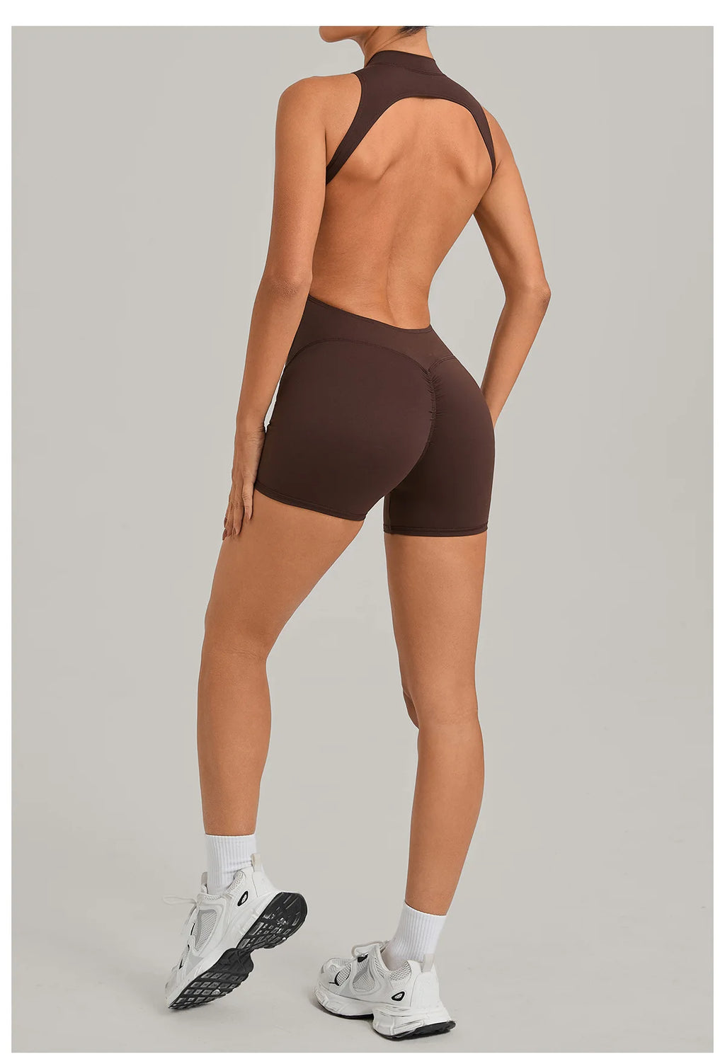 Sport Jumpsuit Padding Fitness Overalls Push Up Gym Clothes Woman Workout Clothes 2026 Black Red Mono Combinaison Coffee Navy