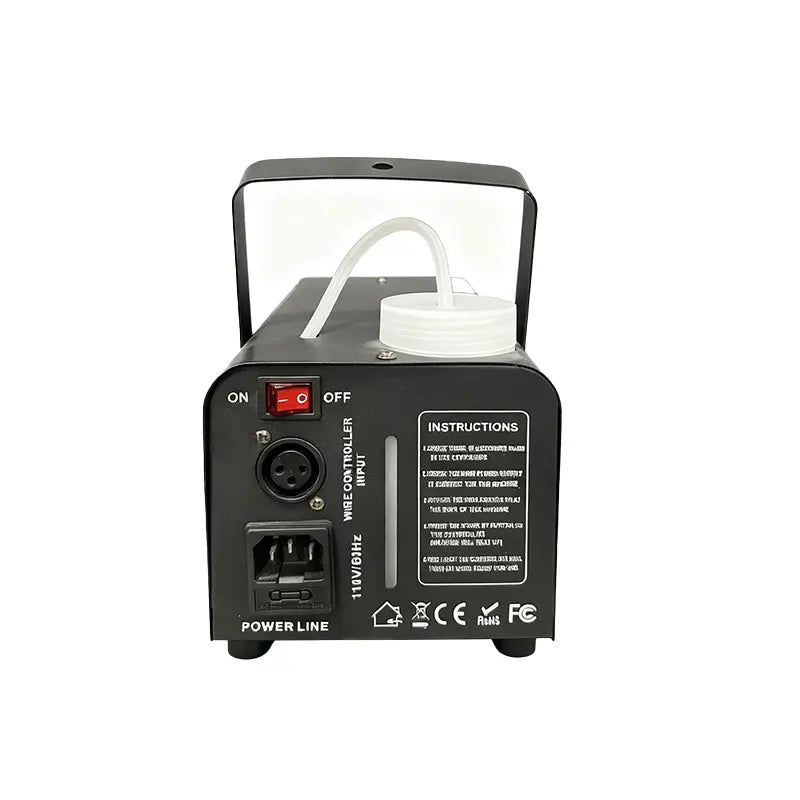 Smoke Machine 500W 10LED Wired Wireless Remote Stage Lighting Professional Fog Machine for Wedding Christmas Birthday Party