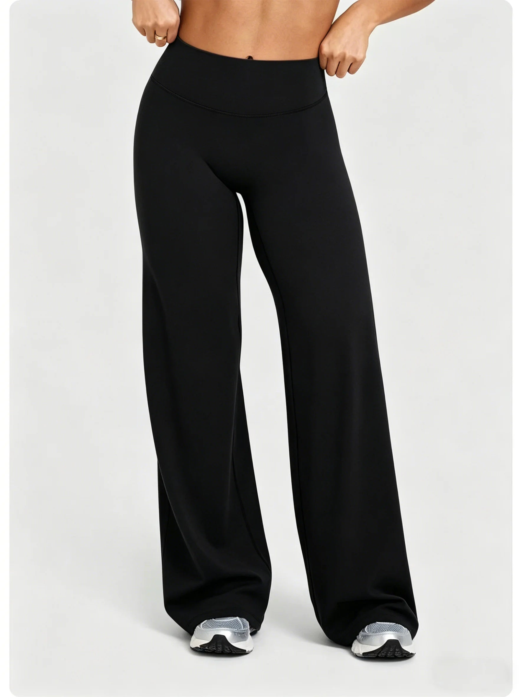 Women's Soft Straight Leg Sports Pants Breathable Lightweight Fitness Gym Wear Outdoor Yoga Trousers Loose Running Trousers