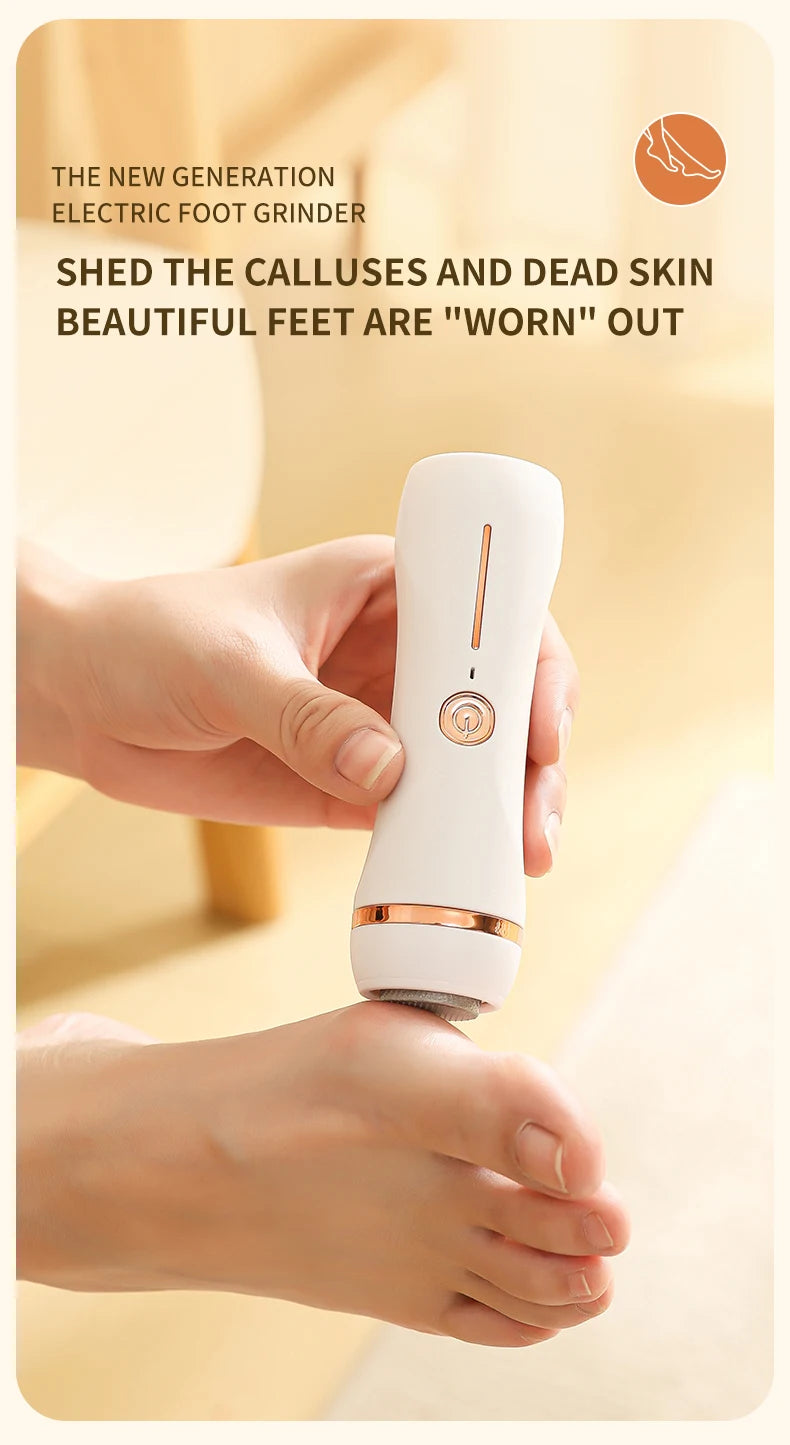 HOMEFISH Electric Foot Grinder Automatic Foot Callus Rubbing Pedicure Dead Skin Callus Remover for  Foot Beauty Machine