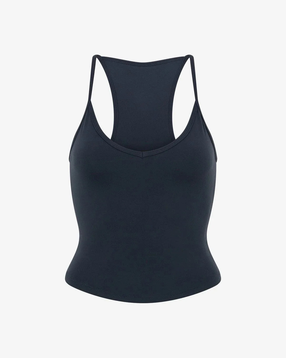 C*B Women V‑Neck Camisole Racerback Tank Top Fold Over Waist Shorts Soft Knit Gym Workout Jogging Daily Lounge Fitness Clothing