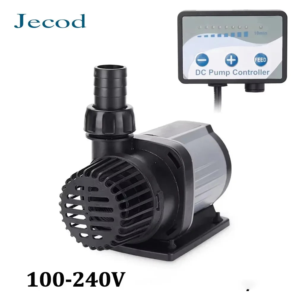 Jecod Jebao 100-240V DC Marine DC Submersible Pump Super Quite Circulation Return Pump 10 Speed Flow Adjustment