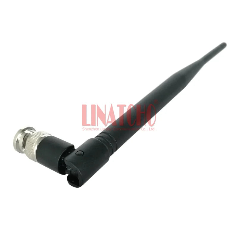 Black WIFI Router 2.4GHz 2400MHz Foldable Omni Directional BNC Male Connector Antenna