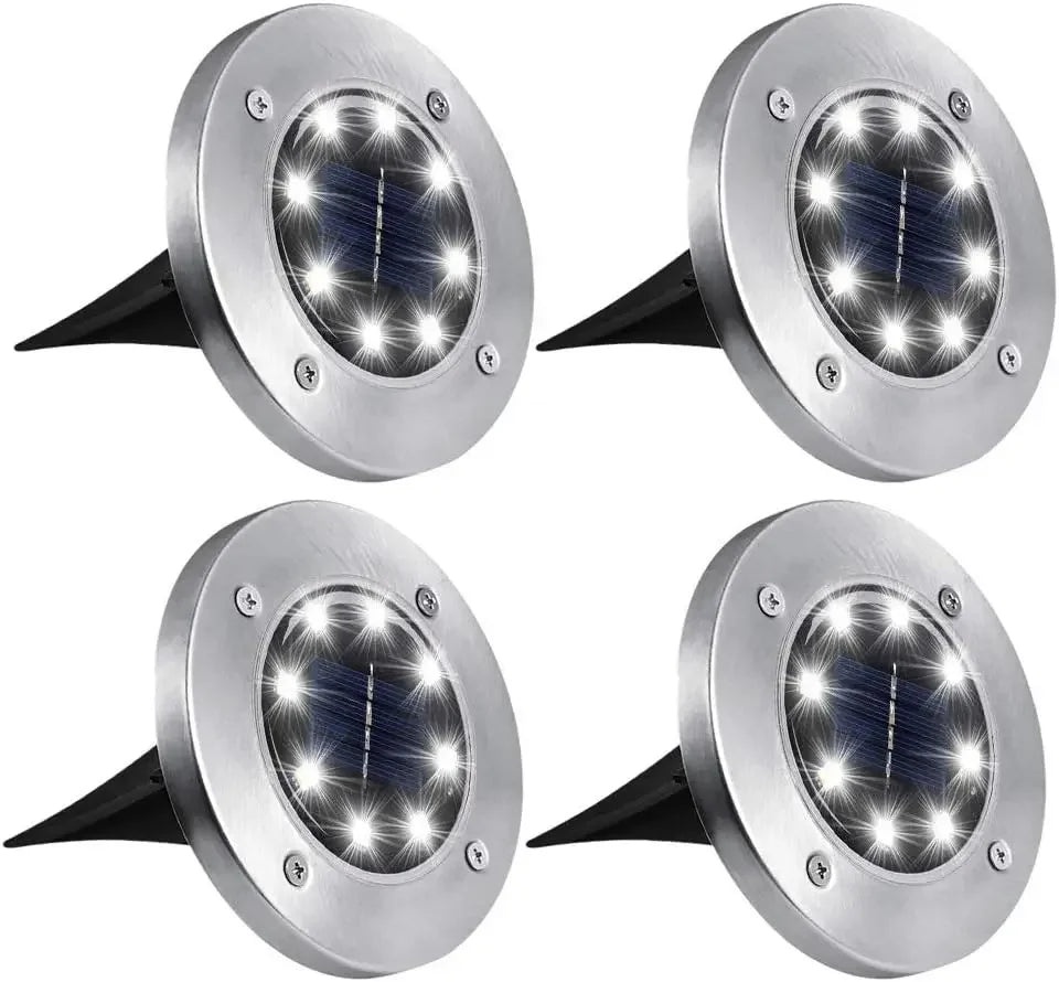 4PCS-Mini solar buried lamp, garden buried lamp, outdoor waterproof decoration, landscape atmosphere, street lamp