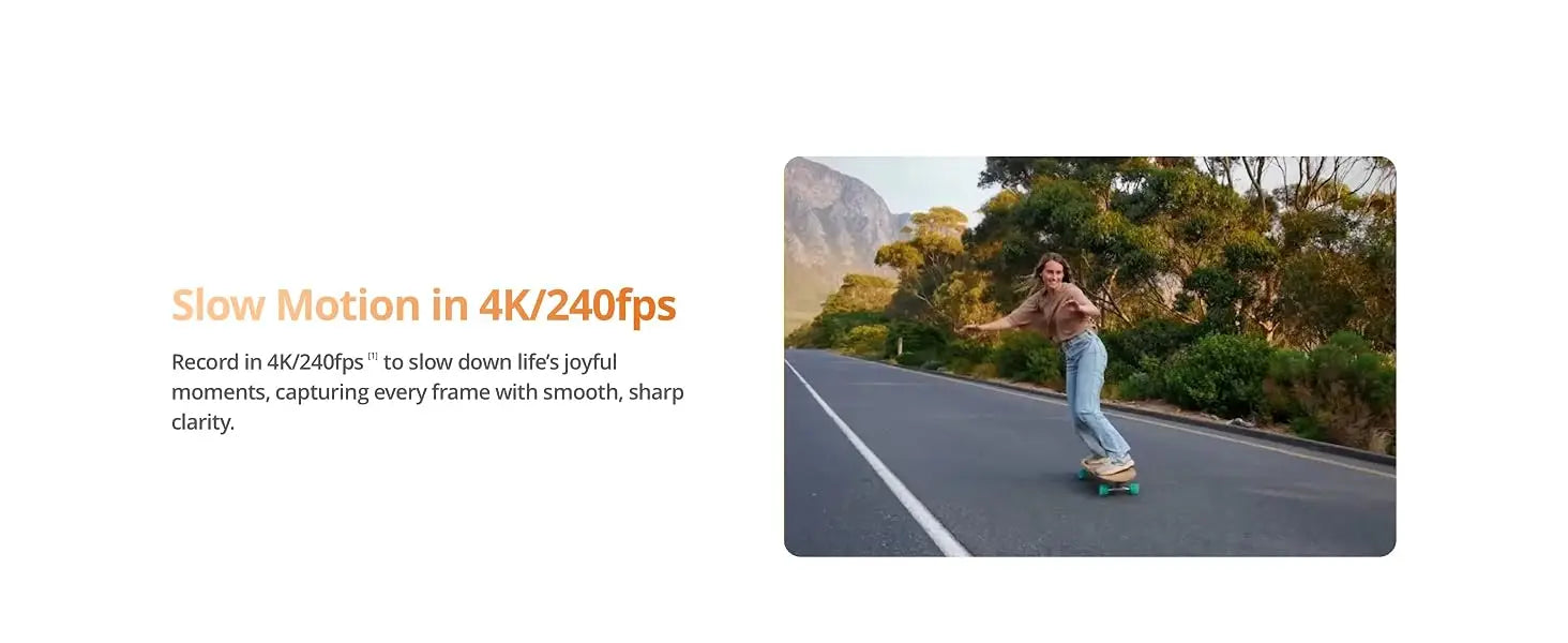 DJI Osmo Pocket 4 Standard Combo Pocket Gimbal Vlog Camera 1'' CMOS 4K/240fps Video 107GB Built-in Storage 3-Axis Stabilization 2x Lossless Zoom 2" Rotatable Screen ActiveTrack