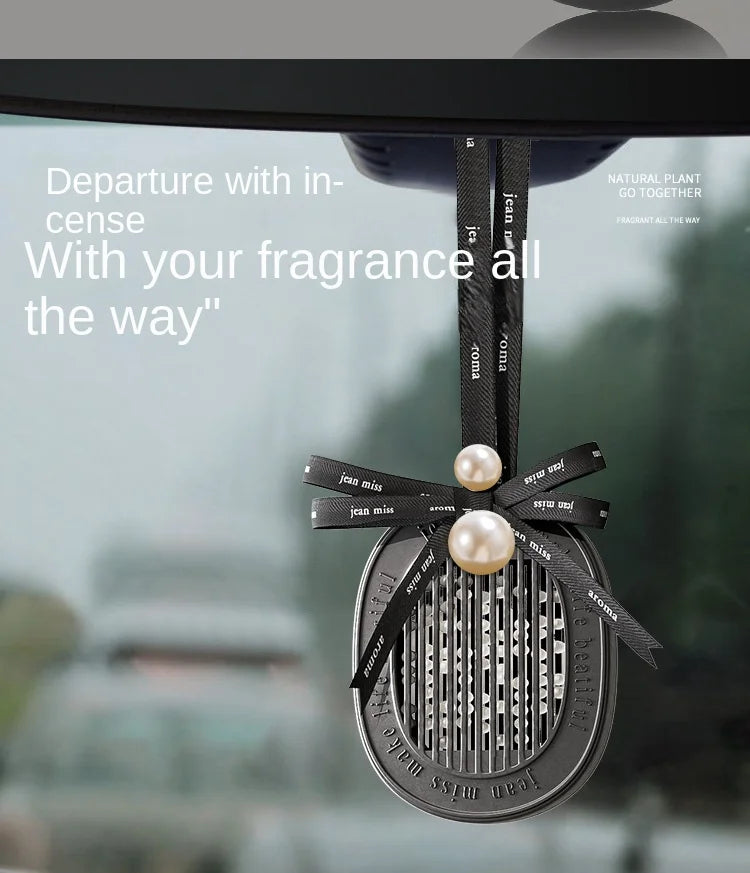 Car Fragrance Diffuser Natural Scented Car Perfume Pendant Decorate long-lasting aromatherapy fragrance piece car deodorization