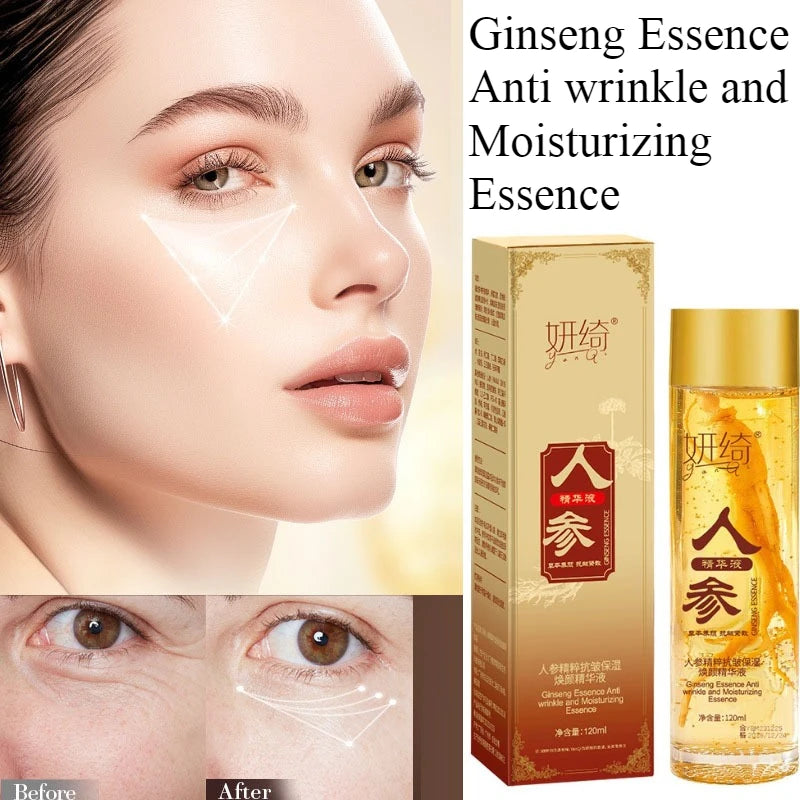 Ginseng Serum Anti-Wrinkle Light Pattern Lifting Firming Serum Anti-aging Hydrating and Moisturizing Facial