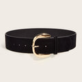 Maillard Styles Suede Leather Wide Belt Trendy Casual Pin Buckle Waistband Luxury Design Versatile Trouser Dress Belts Gifts