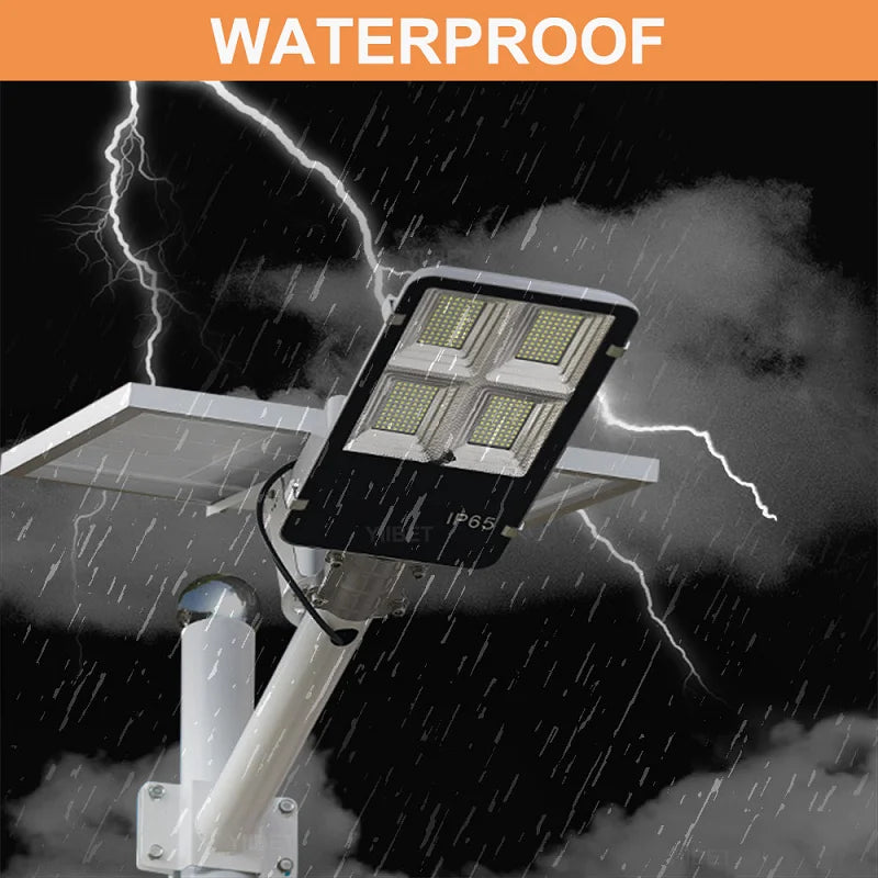 Upgrade Solar Street Light Outdoor Garden Courtyard Led Lamp Backyard Street Lamps Security Flood Lighting Remote Control  Pole