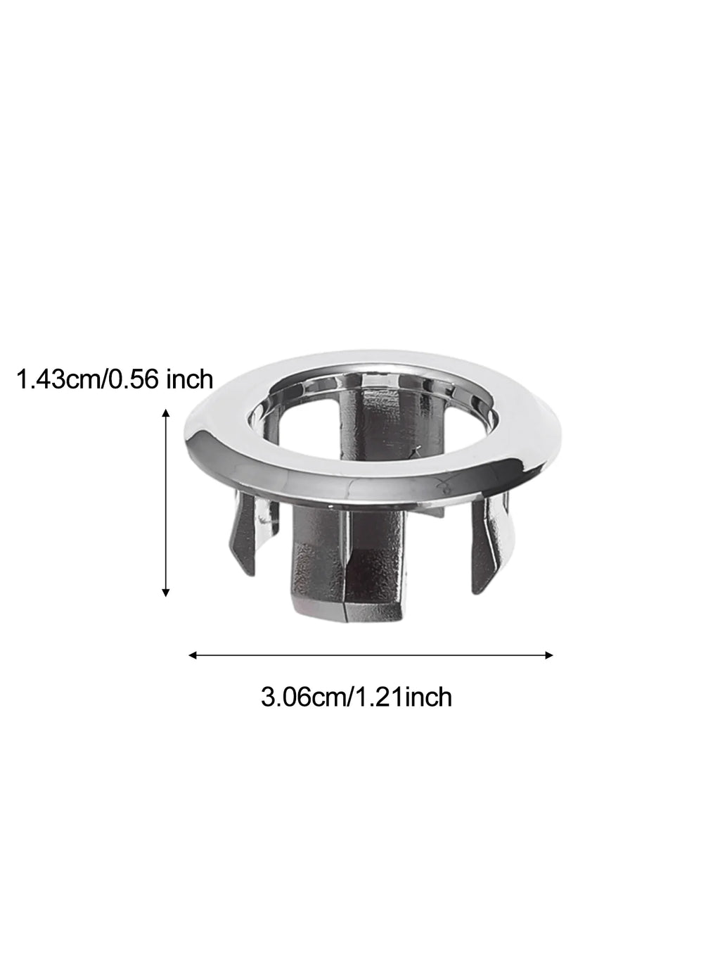 20/1pcs Wash Basin Plastic Overflow Rings Electroplated Sink Protector Scratch Universal 22-24mm Installation Bath Accessory