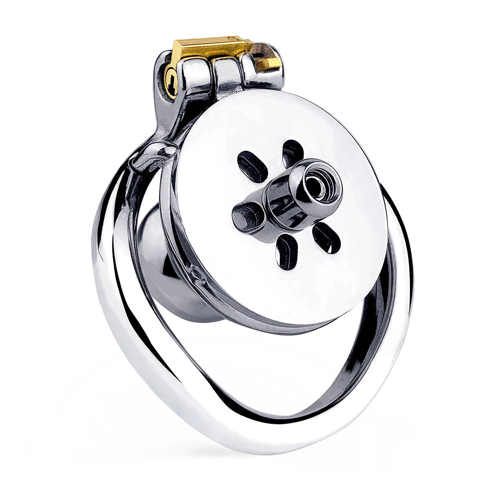 FRKO Male Inverted Chastity Cage with Big Urine Can Matched With P001 Dildo Lockcock BDSM Intimate Adult Products For Men Gay