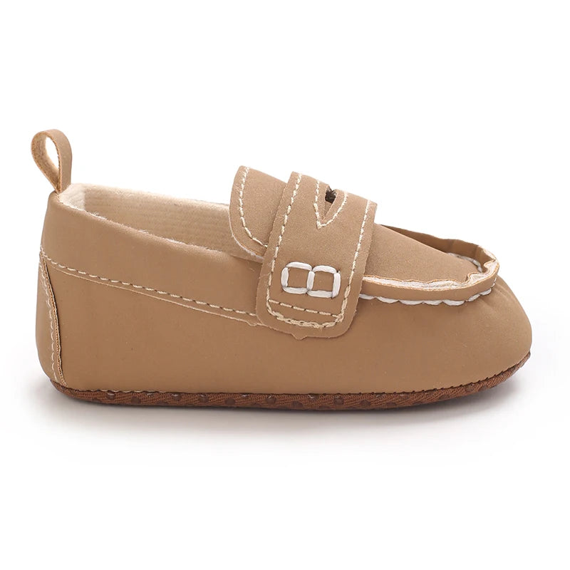 Solid Color Baby Casual Soft Soled Walking Shoes Suitable For 0-1 Year Old Infants And Toddlers Bean Shoes And Forefoot Shoes