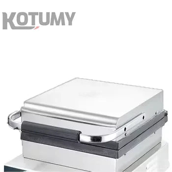 Industrial Stainless Steel Non-Stick Belgian Waffle Maker Four Grid Electric Baking Tray Heating Both Grain Processing Machinery