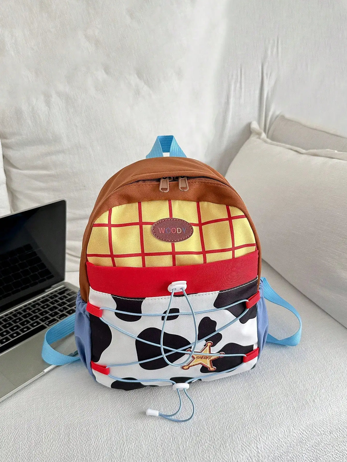 Fashionable and Casual Women's Backpack Cute Cow Print Backpack Soft and Durable Fabric Backpack Suitable for Daily Use