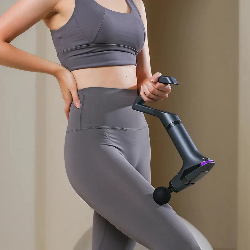 Hot Selling Long-handle Electric Massage Gun Multifunctional for Muscle Relaxation Deep Tissue Percussion