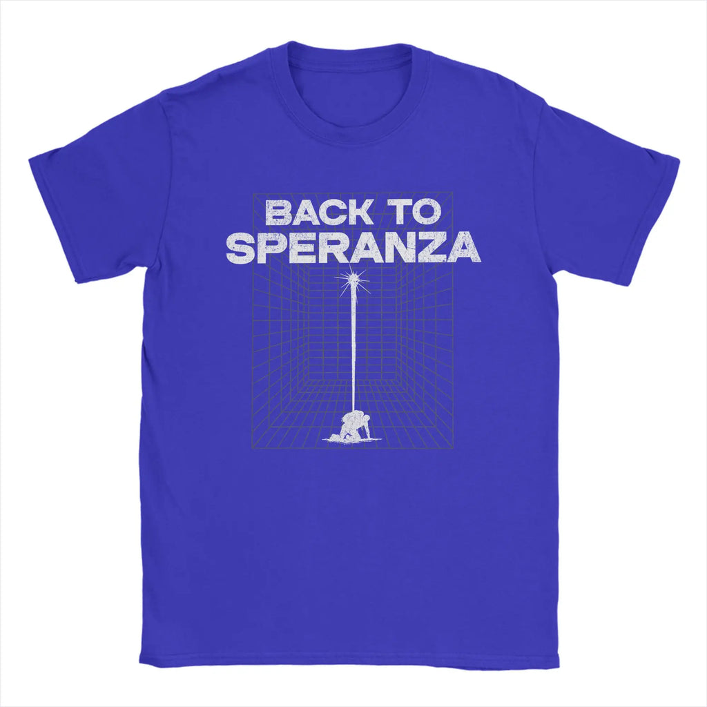 Arc Raiders Game T-Shirts for Men Women Back To Speranza Funny Cotton Tee Shirt Round Neck Short Sleeve T Shirt Clothing