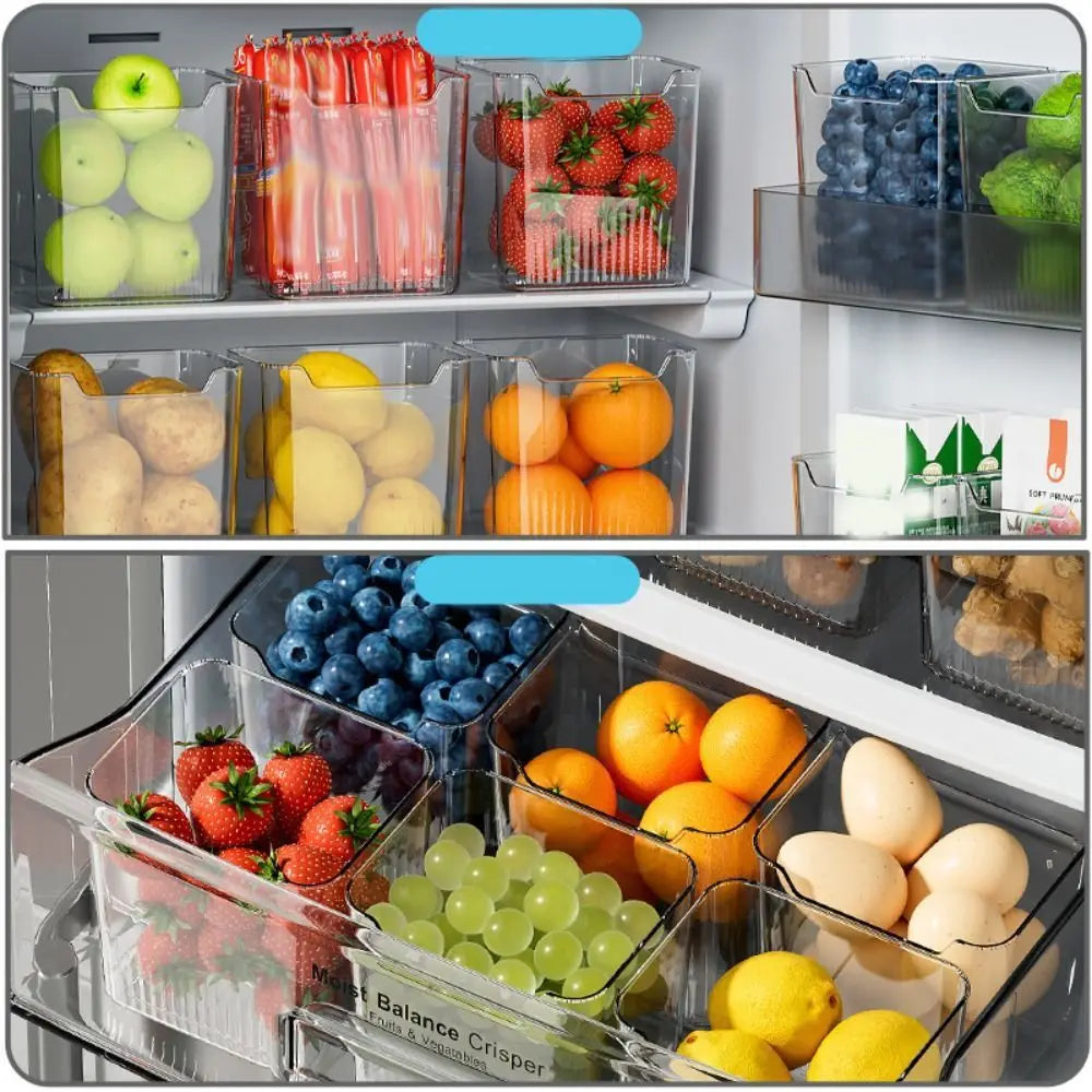 Multifunctional Refrigerator Side Door Storage Box Kitchen Organizer Food Classification Shelf Fridge Organizer Rack