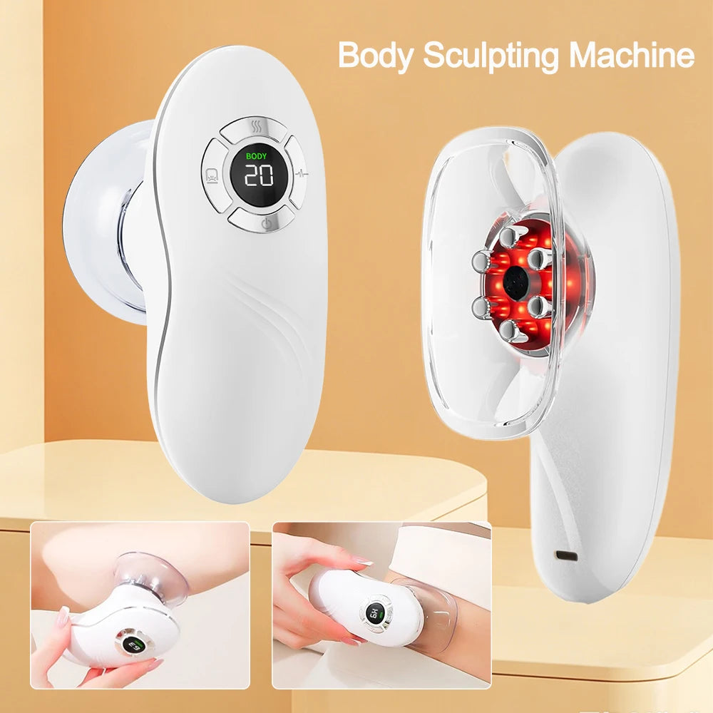 3+1 Body Sculpting Machine Red Light Vacuum Cupping Sculpting Machine Dual Modes Portable Face Body Slimming Massager