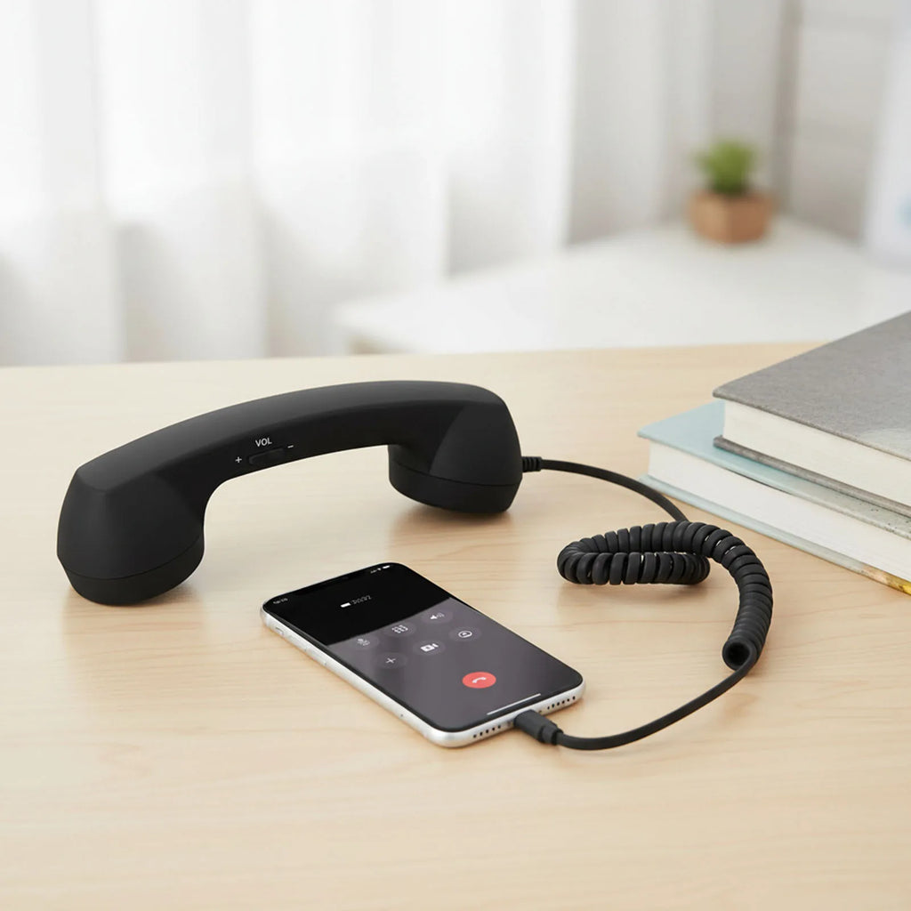 Retro Phone Handset, 2026 New Retro Phone Handset for iPhone&Android, Type-C/Wireless Bluetooth Old Fashioned Telephone Receiver