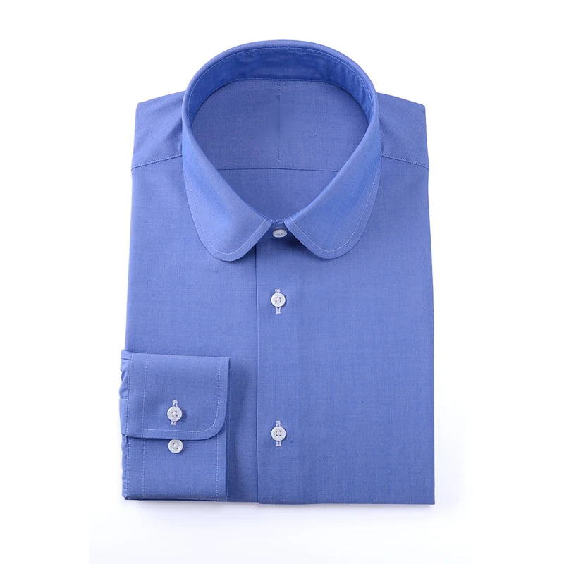 custom men's shirt Eton collar slim-fit business gentleman suit mens formal shirts