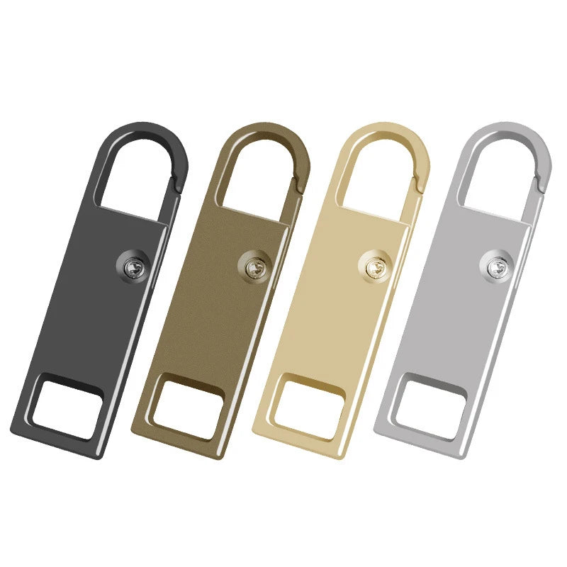 2Pcs Zipper Slider Puller Replacement Removable Zipper Head Luggage Schoolbag Coat Clothes Shoes Boots Metal Zipper Pendant Pull