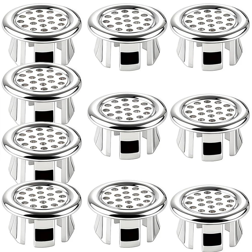Plastic Wash Basin Overflow Ring Decorative Cover Sink Basin Overflow Plug Spare Part Neatly Designed Sink Overflow Ring