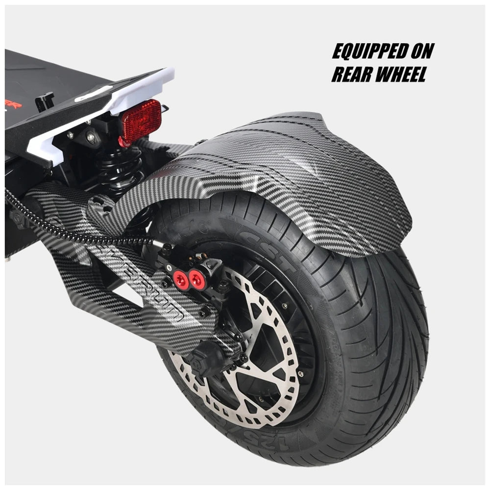 Original Mudguard for TEVERUN Electric Scooter FIGHTER SUPREME 7260R Fender of Both Front & Rear 13-Inch Motor Splash Guard
