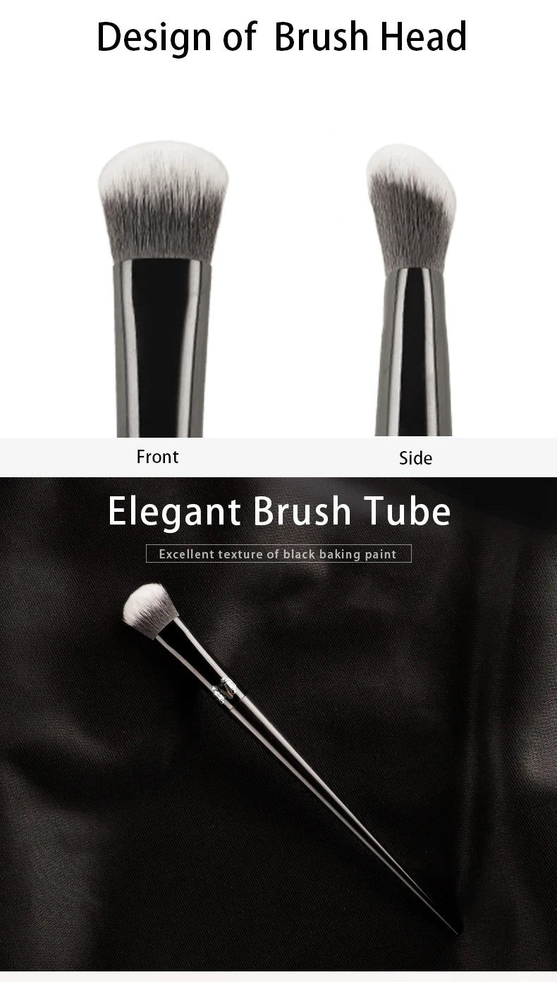 Kat Von D- Makeup Brush 35 Concealer Brush Soft Fiber Hair Elegant Black Handle Brand Makeup Brushes for Woman