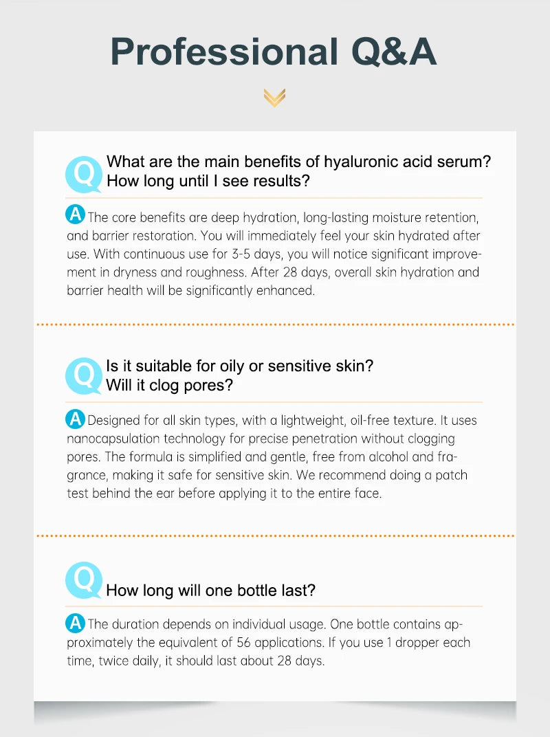 JoyPrettyin Moisturizing Face Serum Hyaluronic Acid Facial Essence Reduces Dry Fine Lines Korean Skin Care