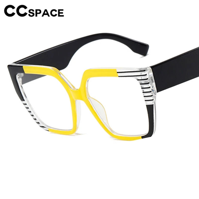 Colorful Large Frame Reading Glasses Women Trendy Big Size Square Resin Presbyopic Eyeglass Custom Prescription Spctacle #304000