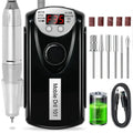 Electric Nail Drill Machine Professional Nail Drills For Gel Nail Polish Rechargeable Portable Nail File, Manicure Tool 35000RPM