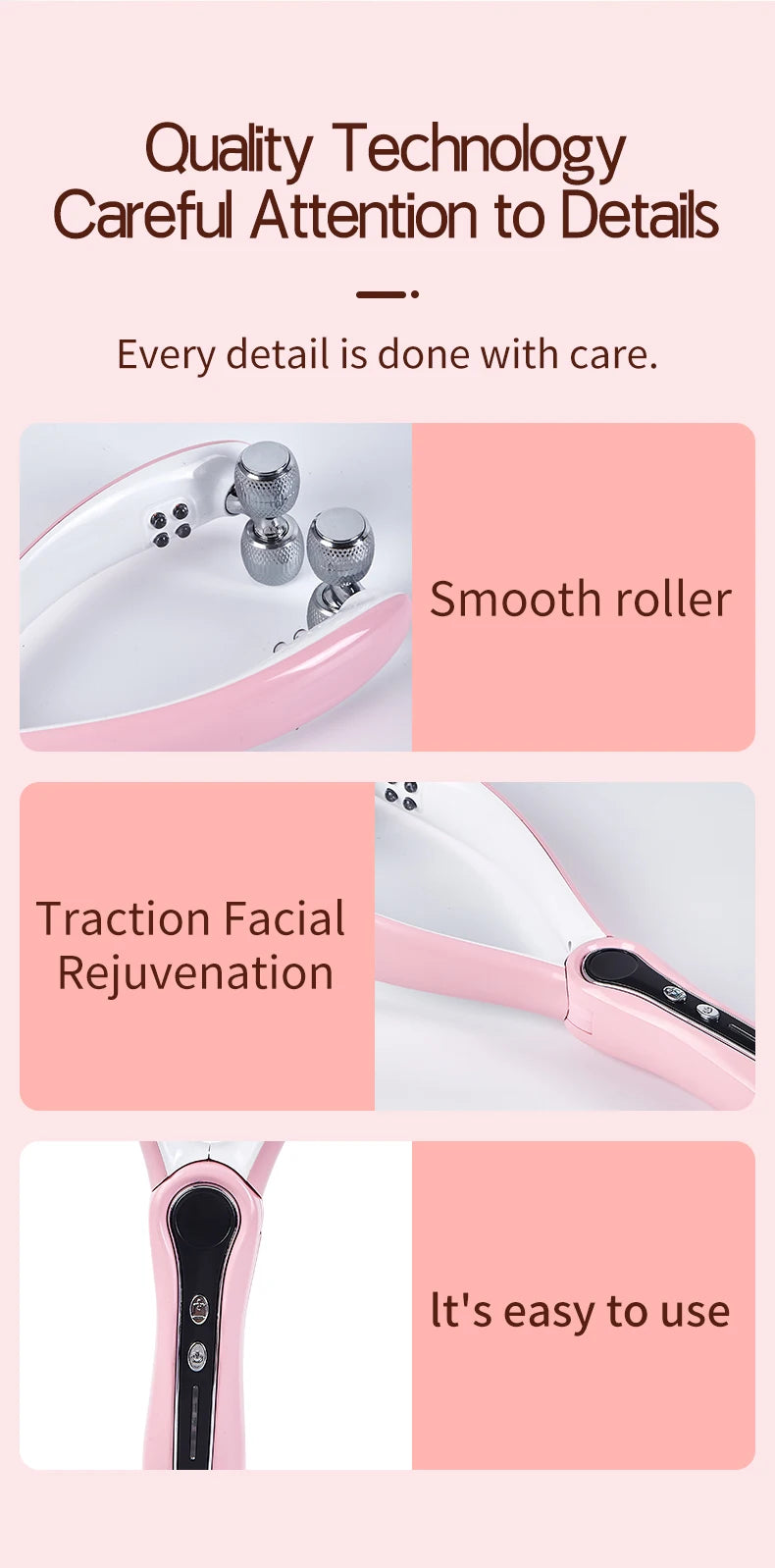 Facial beauty device Facial Massager Y Facial Lift Massager Chin Lifter Home beauty device Micro Electric Roller