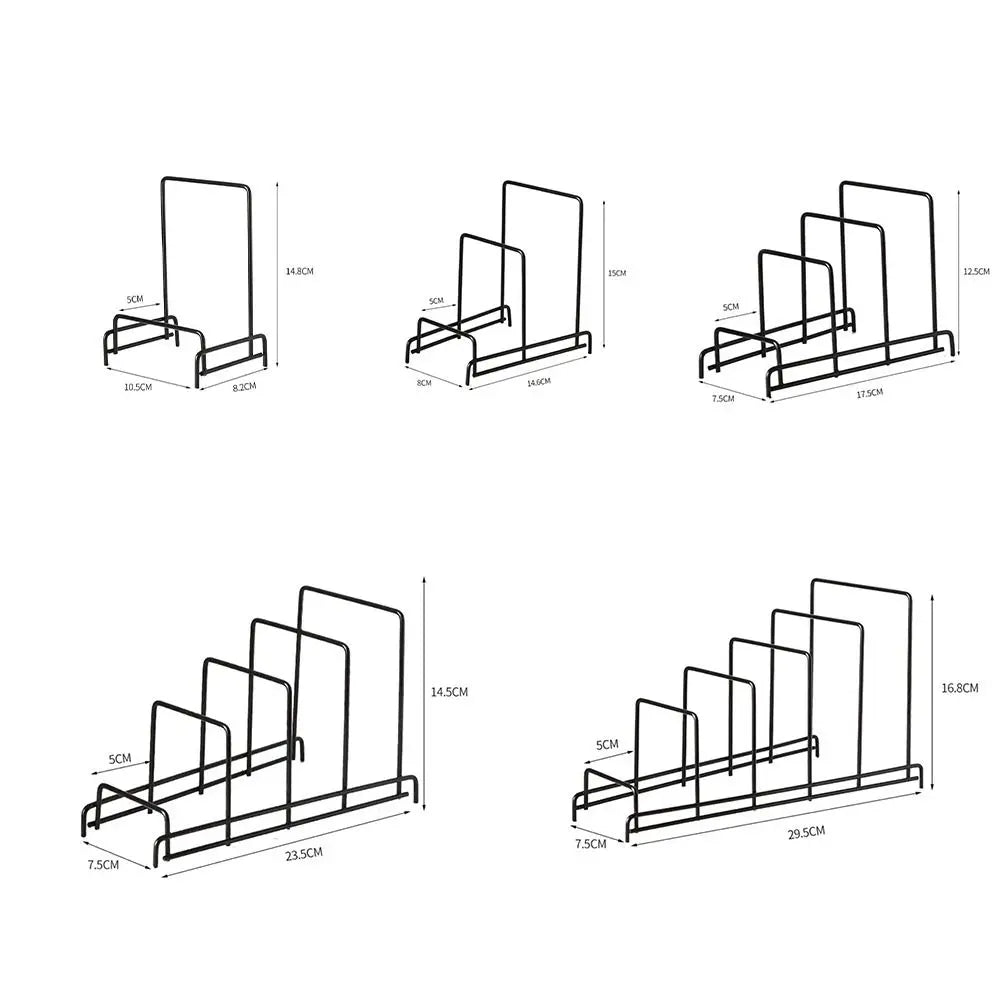 Minimalism Multi Layer Iron Art Rack Shelf Rust-Free Metal Kitchen Organizer Rack Multifunctional Pot Cover Rack Bowl Dish
