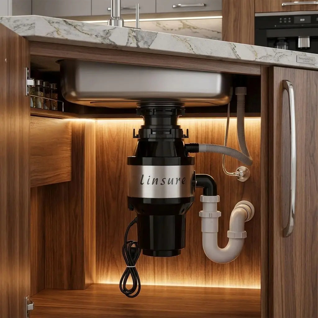 Home Machines Wireless Switch Food Waste Disposer Ultra-Quiet Kitchen Garbage Disposal Brushless Compact Waste Processor