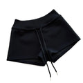 Drawstring High Waist Shorts Pajamas Pants Slim Fit Hot Woman Short Pants Trousers American Style Summer Casual Shorts