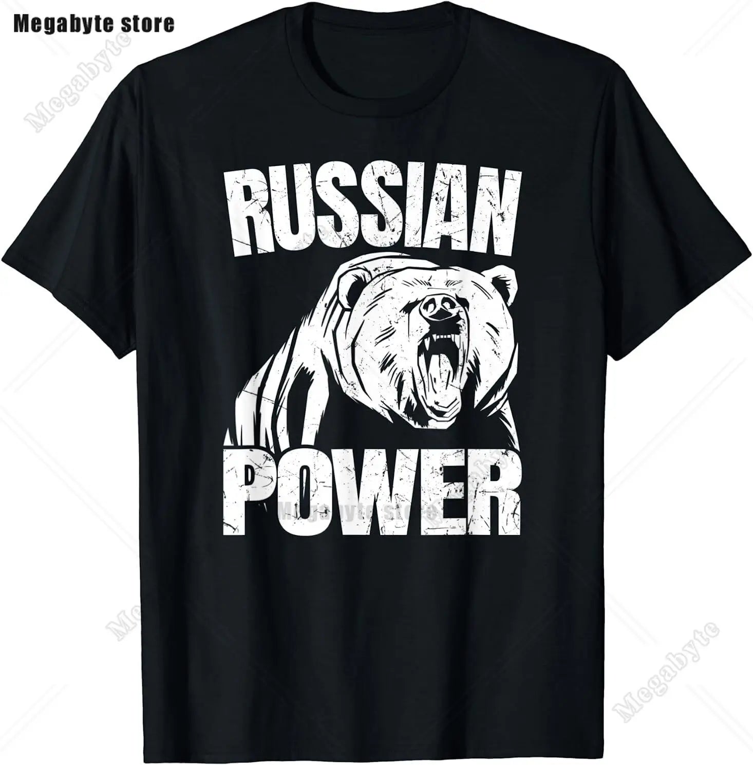 Russia Flag T-Shirt Cool Russian Premium Great Gift T-Shirt Classic Graphic High Quality Round Neck Short Sleeved Tops Tees
