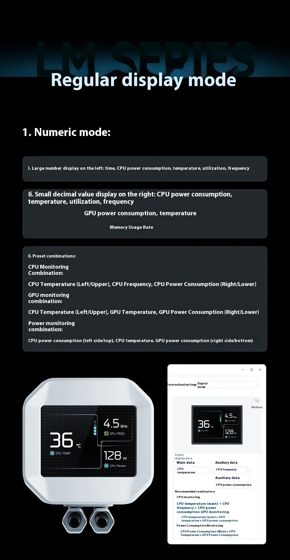 DEEPCOOL LM240 BlackWater-Cooled Radiator PWM Speed Control Water Pump with ARGB Fan for Computer Case