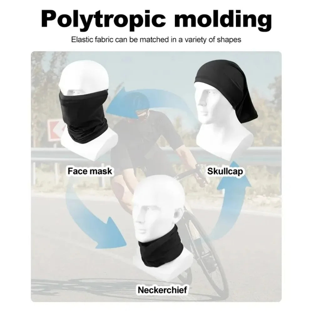 Cycling Half Face Cover Motorcycle Neck Warmer Riding Neck Gaiter Cooling Climbing Running Hiking Neck Wrap Ice Silk Dust