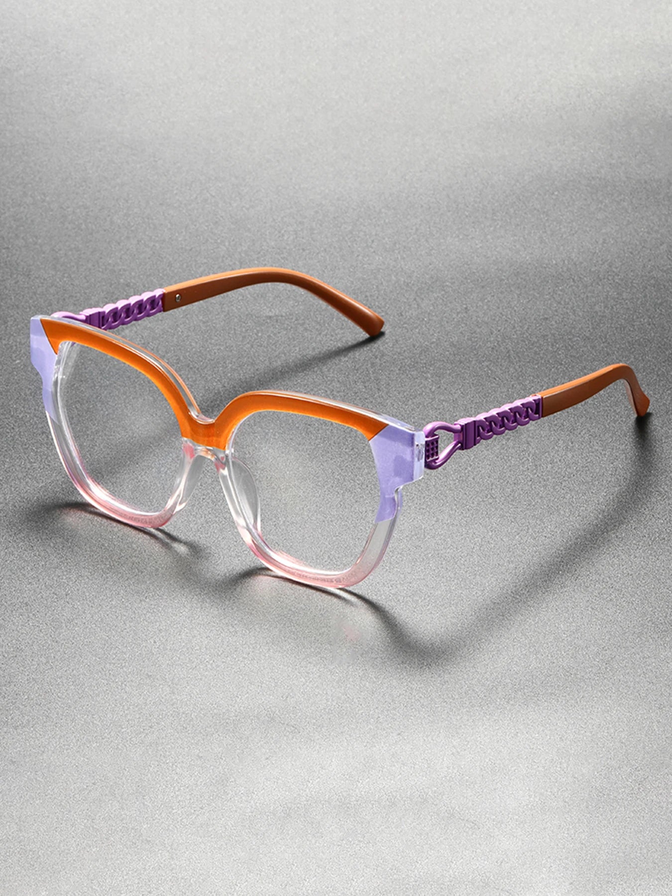 High-Visual-Appeal Cat-Eye Glasses - Unisex, Versatile Blue Light Blocking Plain Glasses
