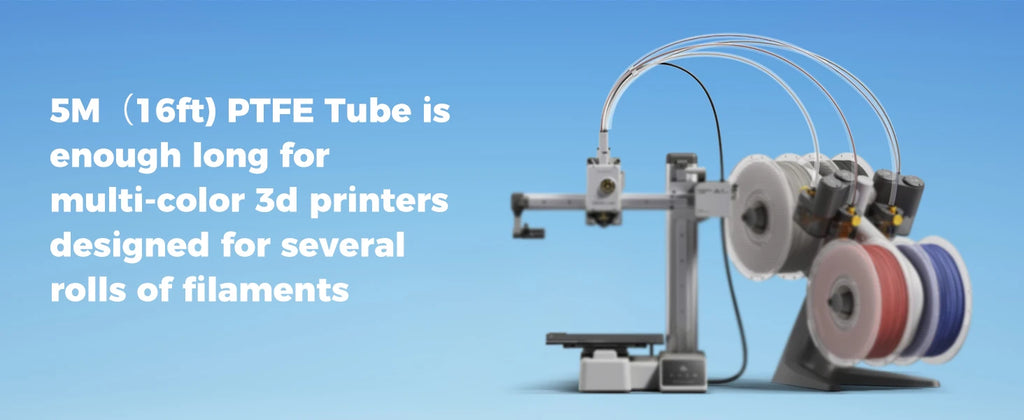 Official PTFE Tube 2.5mm ID 4mm OD, for Bambu Lab X1/ X1C/ P1P/ P1S/ A1/ A1 Mini, Creality K1 Max/Ender 3 V3 3D Printer.