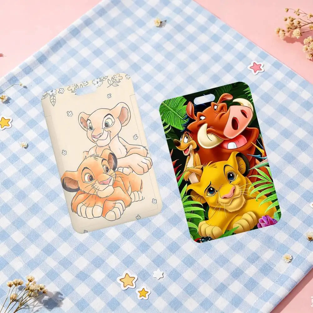 Cartoon T-The Lion King NFC Contactless Sliding Card Sleeve For Student Cards, Bus Cards, ID Cards, And Work Permits
