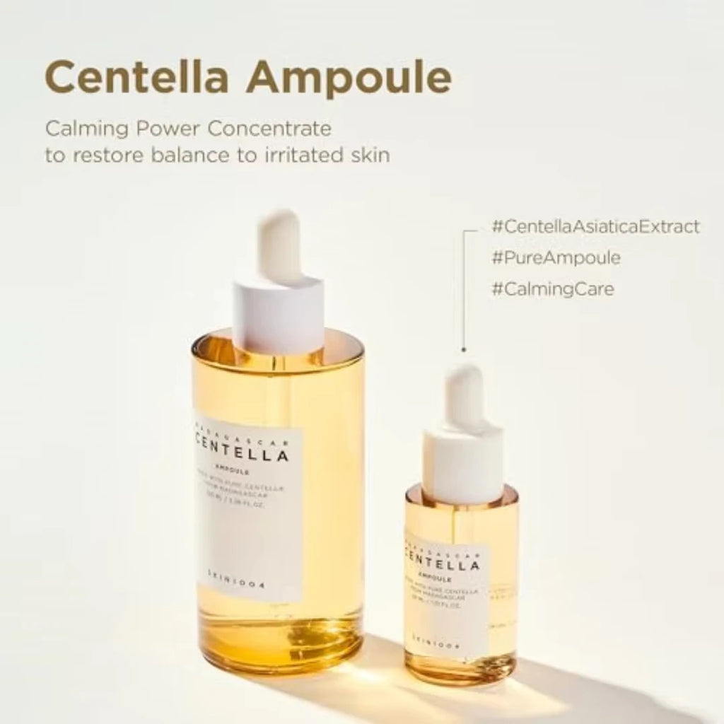 4-Piece Set SKIN1004 Madagascar Centella Ampoule Kit 30ML Soothing Calming Serum Collection for Sensitive & Acne-Prone Skin