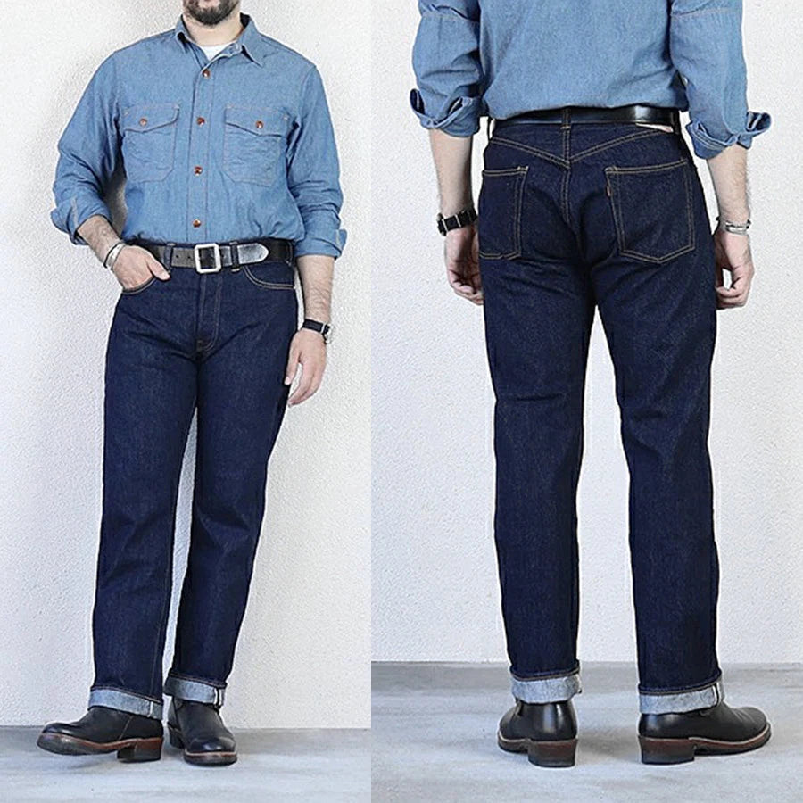 FREEWHEELERS 601XX 1951, five bags of 14oz indigo vintage jeans