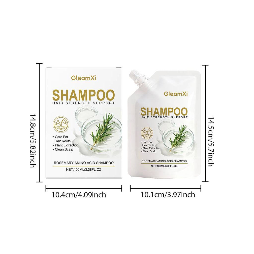 Rosemary Amino Acid Volumizing Shampoo - Gently Cleanses the Scalp, Naturally Voluminous, Smooth, and Shiny