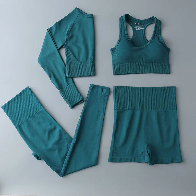 Seamless Legging Fitness Suit Women Sport Outfits Butt-lifting Yoga Pants Running Gym Clothing Comfortable Workout Clothes Solid