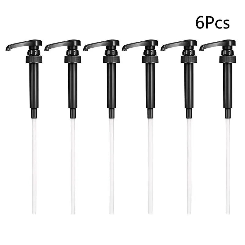 1/6PCS Coffee Milk Tea Dispenser Syrup Pump Liquid Dispenser For Monin Syrup 10ml Juice Bottle Dispenser Pump Kitchen Tools