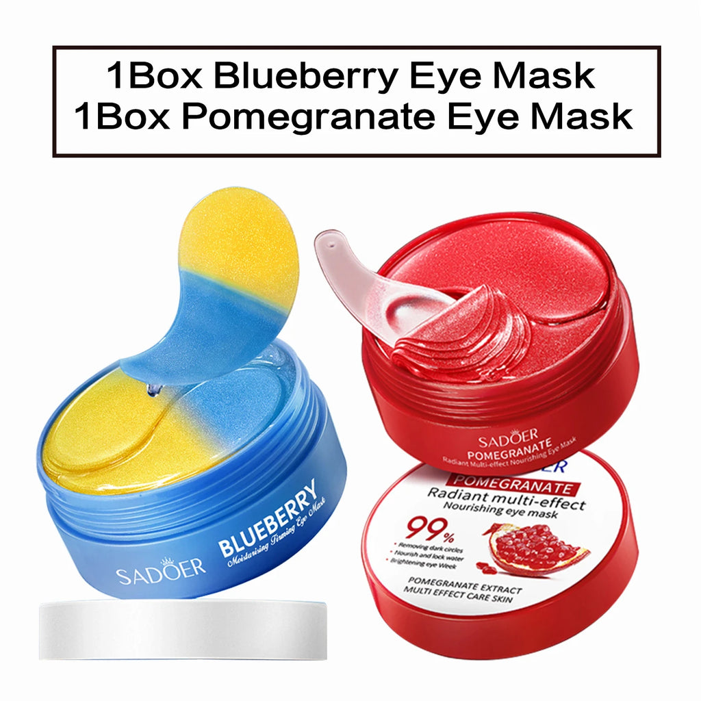 60 Pieces (30 Pairs) of Hydrating Eye Masks, Nourishing and Moisturizing the Skin Around the Eyes, Making the Skin Around the Eyes Smooth and Soft, Exquisite Eye Masks with a Two-Tone Design
