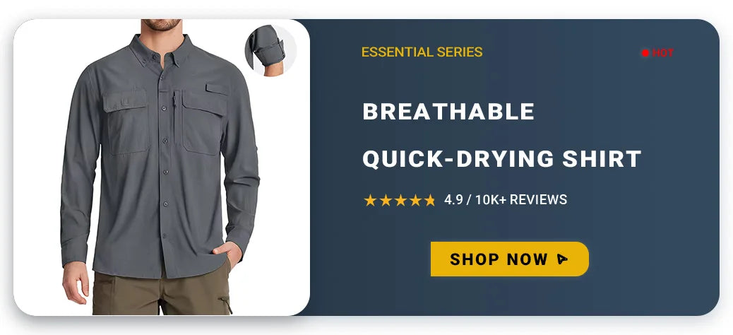 TACVASEN Quick Dry Short Sleeve Shirts Men's UPF 50+ Sun Protection Work Cargo Shirts Mesh Breathable Hiking Fishing Shirts Man